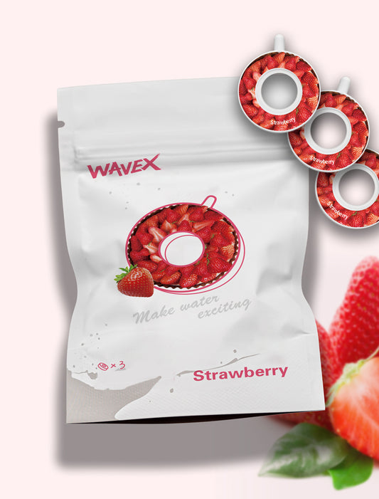 Strawberry water bottle pods